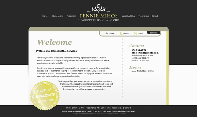 Pennie Mihos Homeopath Website A